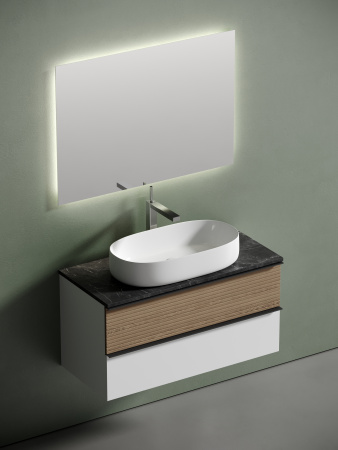 Столешница для ванной комнаты SANCOS  1000х460 ,  TT100A1X